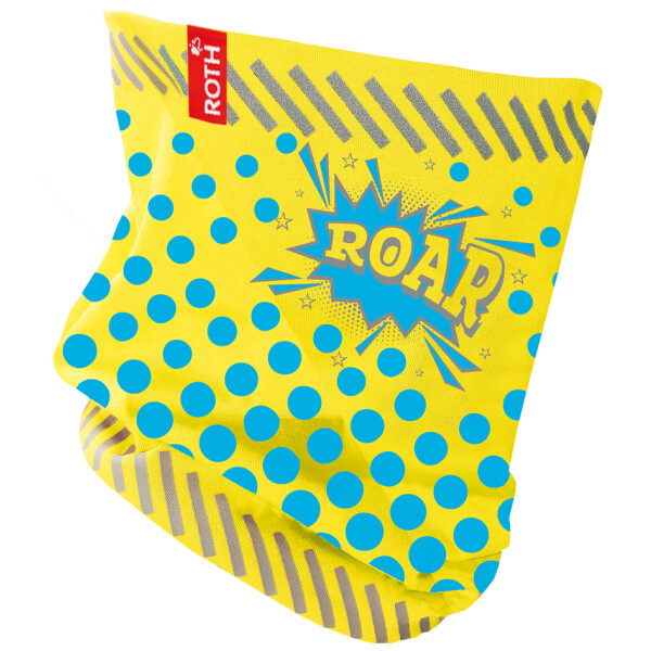 ROTH Kinder-Jersey-Schlauchschal ReflActions "Roar", gelb