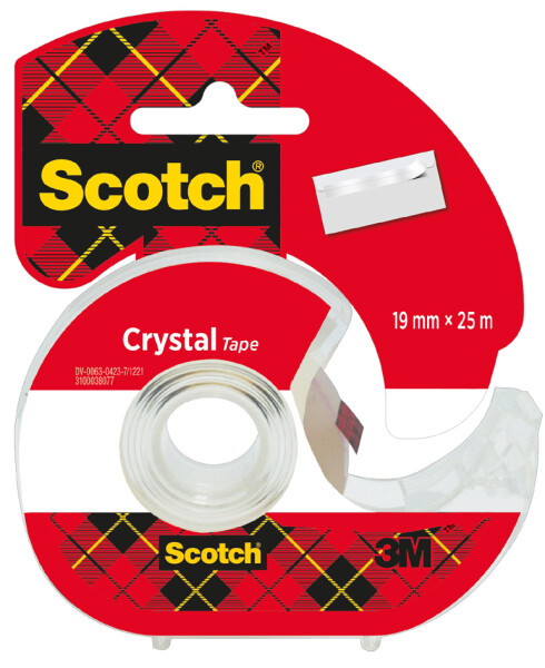 Scotch Handabroller Crystal, transparent, im Handabroller