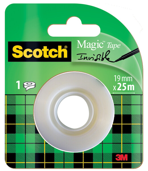 Scotch Klebefilm Magic, unsichtbar, 19 mm x 25 m