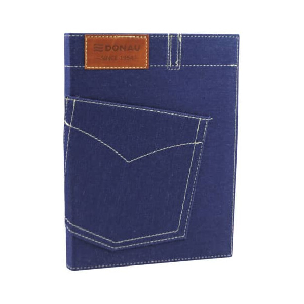 DONAU Notizbuch Jeans blau 80g m² A5 blau