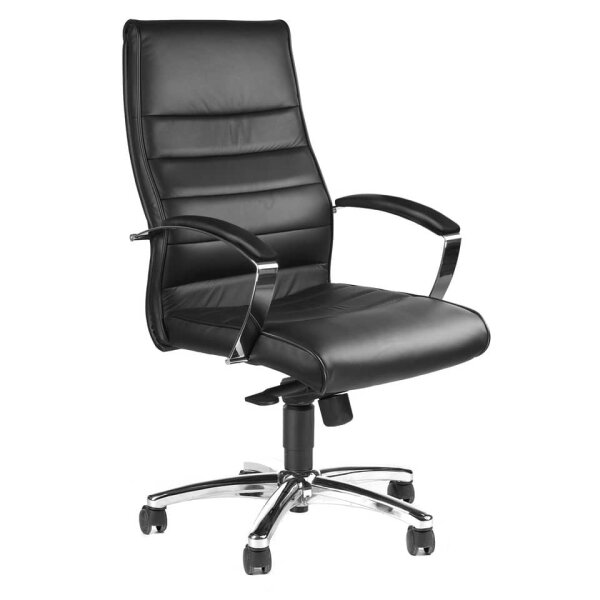 TOPSTAR Drehstuhl TD Luxe 10 mit Armlehnen und HArtbodenrollen, schwarz 8779A80H