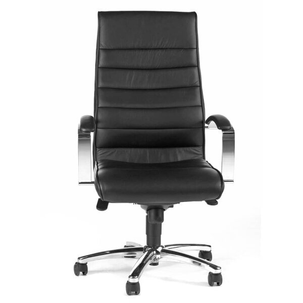 TOPSTAR Drehstuhl TD Luxe 10 mit Armlehnen und HArtbodenrollen, schwarz 8779A80H