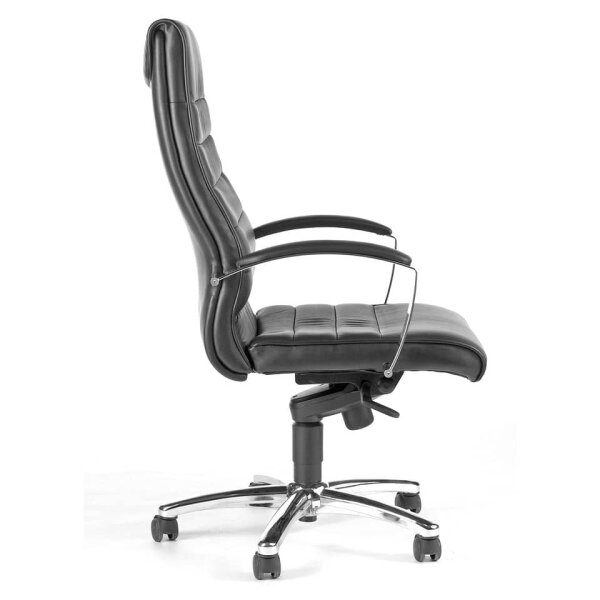 TOPSTAR Drehstuhl TD Luxe 10 mit Armlehnen und HArtbodenrollen, schwarz 8779A80H