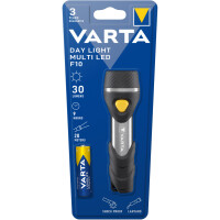 VARTA Taschenlampe LED Day Light Multi F10 schwarz silber