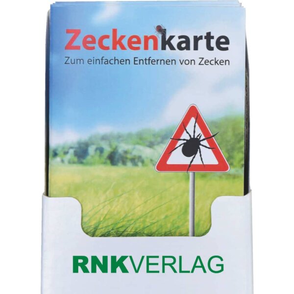 RNK Zeckenkarten "Safecard", 115 x 80mm im Display 2511