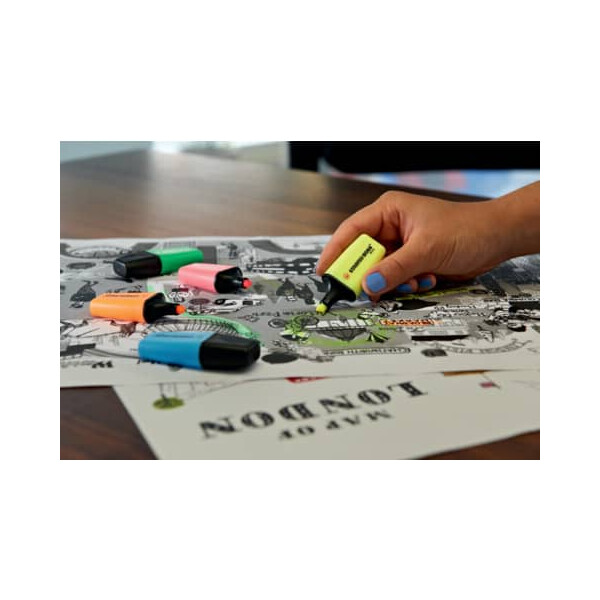 STABILO Textmarker BOSS MINI Bonbonglas, 50 Teile sortiert