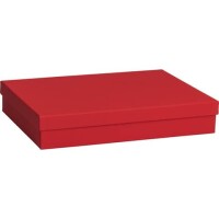 Geschenkkarton Uni rot 33x24x6cm