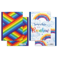 RNK Verlag Notizbuch A4 96Blt blanko Rainbow