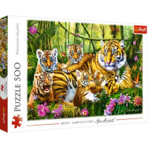 TREFL Puzzle Tiger Familie 500 Teile
