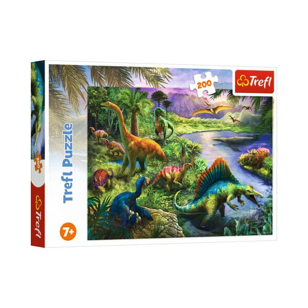 TREFL Puzzle Dinosaurier 200 Teile