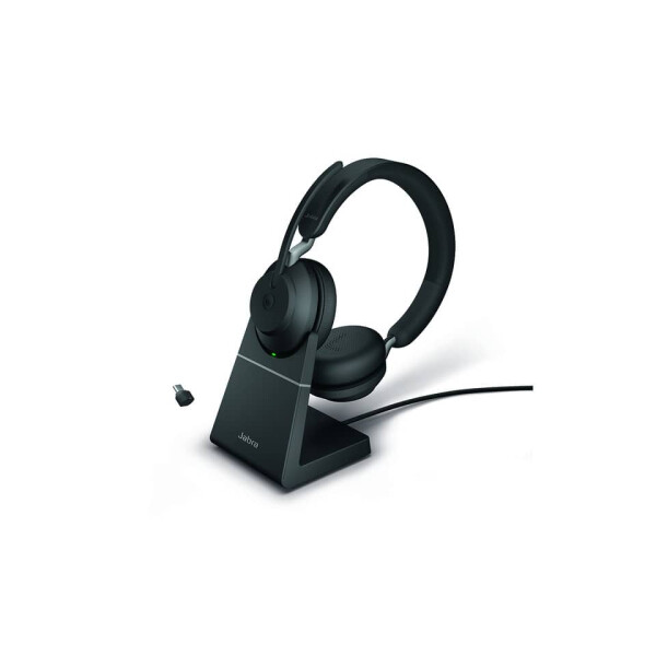 JABRA Headset Evolve2 65, Link380c MS Stereo mit Basisstation, schwarz 26599-999-889