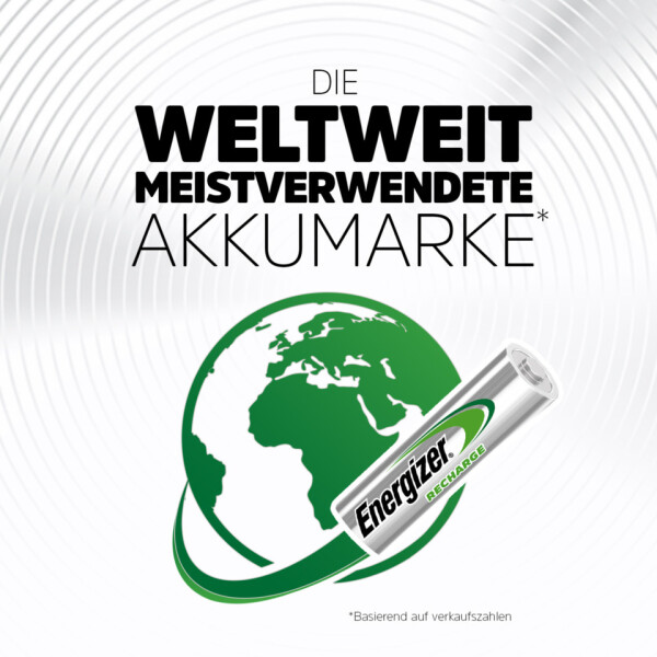 ENERGIZER Batterie Akku Universal, HR03 AAA Micro, NiMH 500mAh, 4 St&uuml;ck E301375704