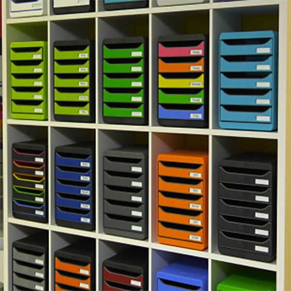 EXACOMPTA Schubladenbox BIG-BOX PLUS 5 offeneLaden, harlekin 309798D