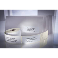 AVERY Zweckform Rollen-Etiketten Adressaufkleber, 25 x 54 mm, 1 Rolle 500 Etiketten, weiß