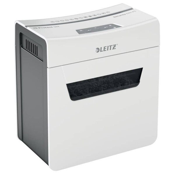 LEITZ Aktenvernichter IQ Protect Premium 3M P5, Mikro-Partikelschnitt, 3 Blatt, weiß 8093-00-00