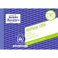 AVERY Zweckform Quittung inkl. MwSt., A6 quer, Recycling-Papier, 100 Blatt