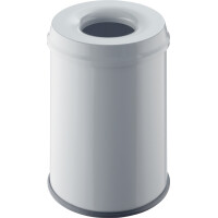 helit Stahl-Papierkorb "the guardian", 15 Liter, schwarz