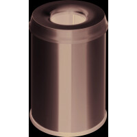 helit Stahl-Papierkorb "the guardian", 15 Liter, schwarz
