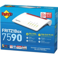 FRITZ! WLAN Router Box 7590 weiß rot