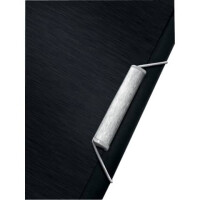 LEITZ Fächertasche Style A4 satin schwarz 3957-00-94 Polypropylen 6 Fächer
