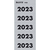 LEITZ Inhaltsschildchen 2023 100 Stück grau