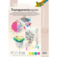 folia Transparentpapier A4 Uni 10BL sortiert 115g Candy