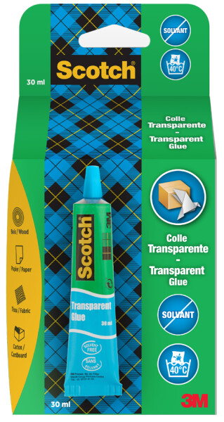 Scotch Alleskleber "Transparent Glue", 30 ml