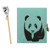 PAGNA Tagebuch Panda blanko mit Schloß