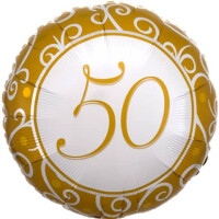 AMSCAN Folienballon Goldene Hochzeit 50