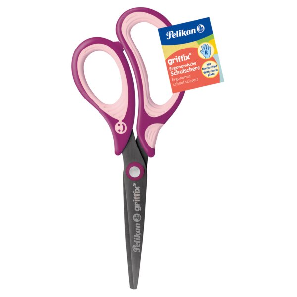 PELIKAN Schulschere griffix Sweet Berry&amp;Sweet Berry Hellrosa Rechtsh&auml;nder 300009544