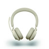 JABRA Jabra Evolve2 65 Headset, Stereo, kabellos, Bluetooth, beige inkl. Link 380 USB-A