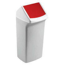 DURABLE Papierkorb 40l Polypropylen weiß rot