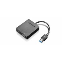 Lenovo Universaladapter,USB-3.0 zu VGA HDMI Adapter,schwarz