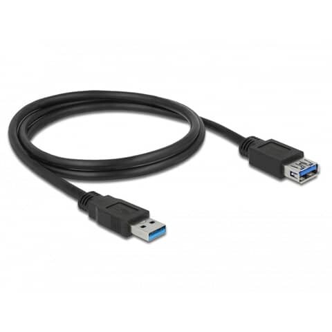 DELOCK Verlängerungskabel USB 3.0 Typ-A Stecker > USB 3.0Typ-A Buchse 1,0 m schwarz
