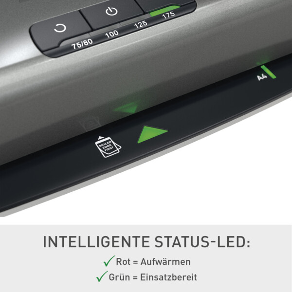LEITZ Laminator iLAM Office Pro A3, 80-175my, silber 7518-00-84