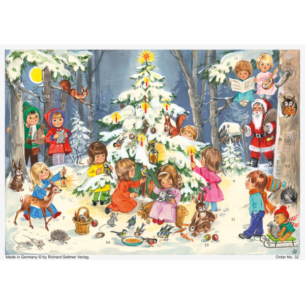 Adventskalender, A4 quer, sortiert 800Quer