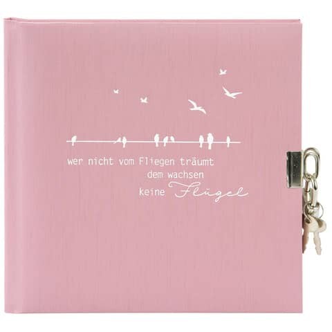 GOLDBUCH Tagebuch frech & frei altrosa 16.5x16.5 cm