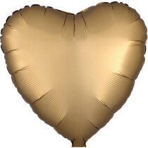 AMSCAN Folienballon Herz gold 43cm