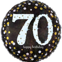 AMSCAN Folienballon Happy Birthday 70 Sparkling 43cm D.