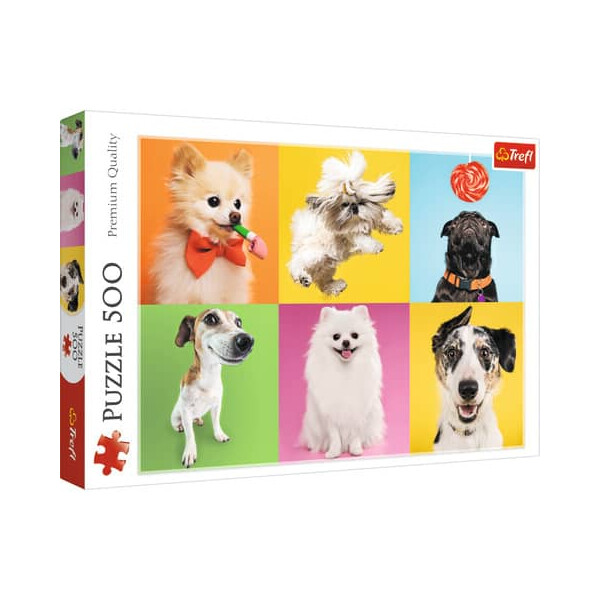 TREFL Puzzle süße Hunde 500 Teile