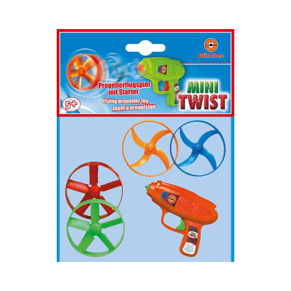 GÜNTHER Flugmodell Mini Twist 6.5cm D. mit Schnellstartgerät