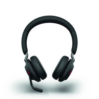 JABRA Jabra Evolve2 65 Headset, Stereo, kabellos, Bluetooth, schwarz inkl. Link 380 USB-C