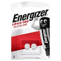 Energizer Knopfzellen-Batterie Typ LR43 186 2 Stück