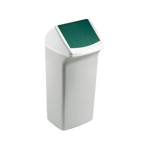 DURABLE Papierkorb 40l Polypropylen weiß grün