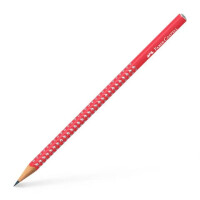 FABER-CASTELL Bleistift Sparkle B candy cane red
