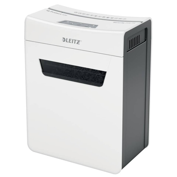 LEITZ Aktenvernichter IQ Protect Premium 4M P5, Mikro-Partikelschnitt, 4 Blatt, wei&szlig; 8094-00-00