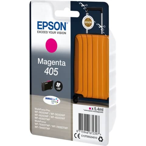 EPSON Original Epson Tintenpatrone magenta (C13T05G34010,T05G340,405,T05G3,T05G34010)