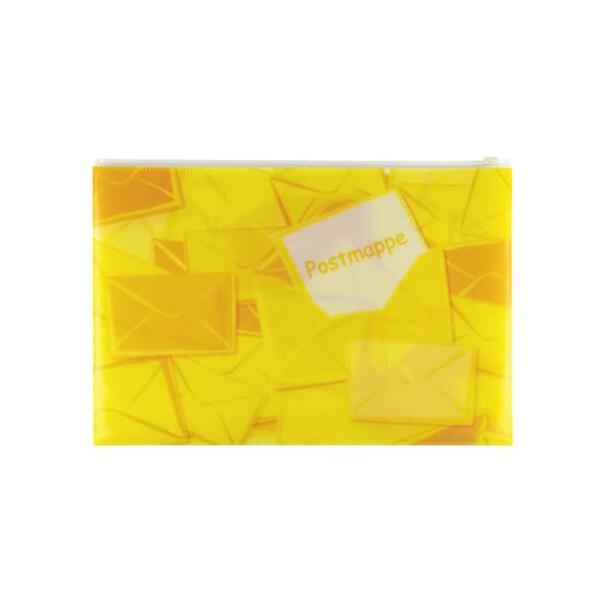 HERMA Postmappe A4 mit Zipper gelb