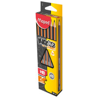 Maped Bleistift BlackPeps Jumbo Classic, HB, dunkelgrau orange M854021