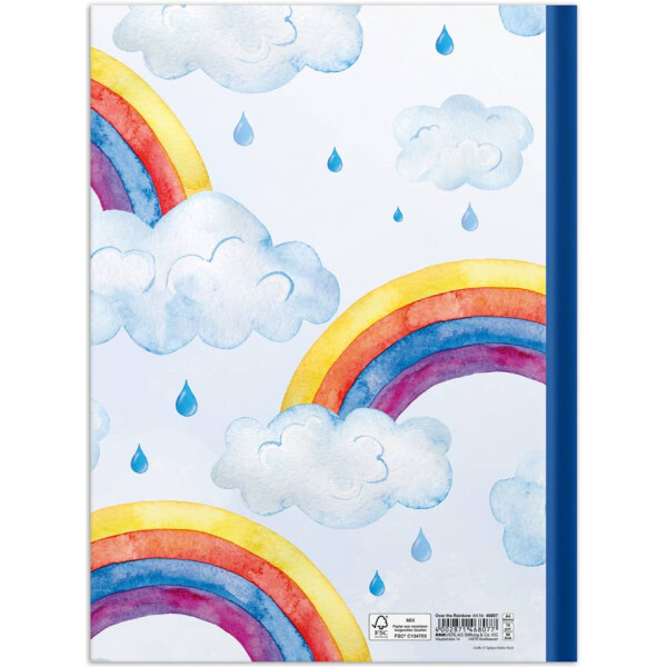 RNK Notizbuch "Over the Rainbow", A4, 96 Blatt, blanko 46807